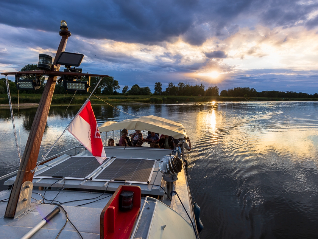 Abendstimmung über der Oder