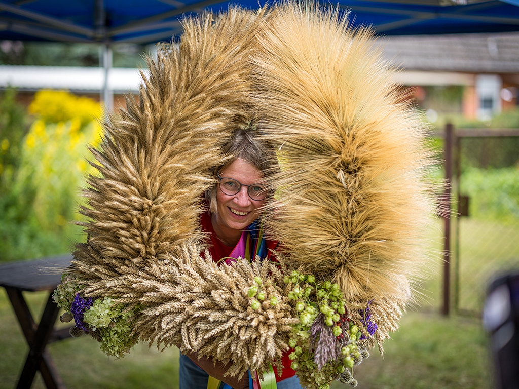 Erntekrone binden im vergangenen Jahr