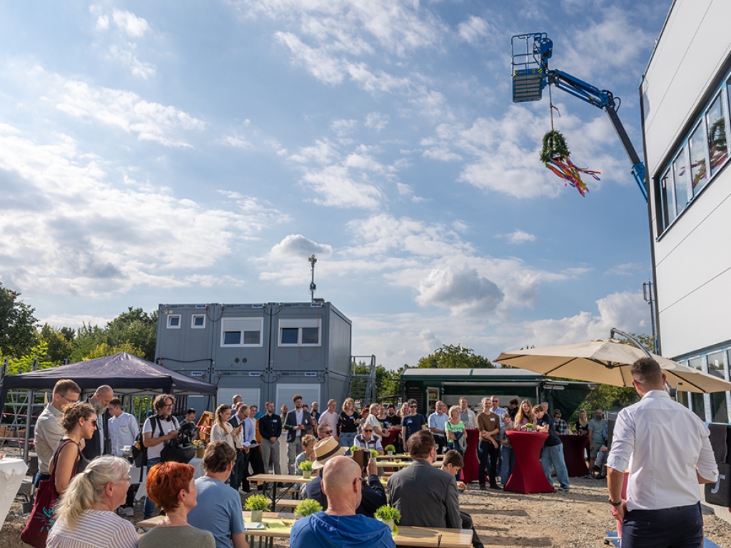 Blick auf das Festgelände