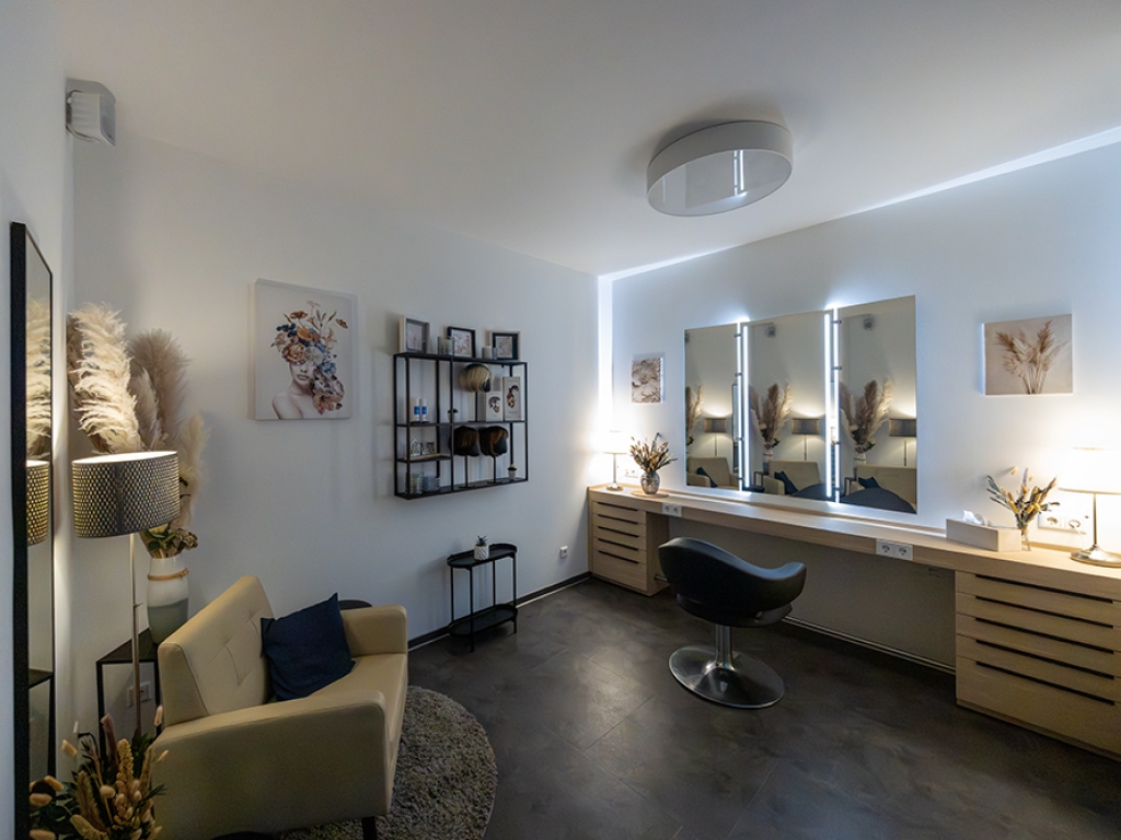 Blick in den Frieseursalon