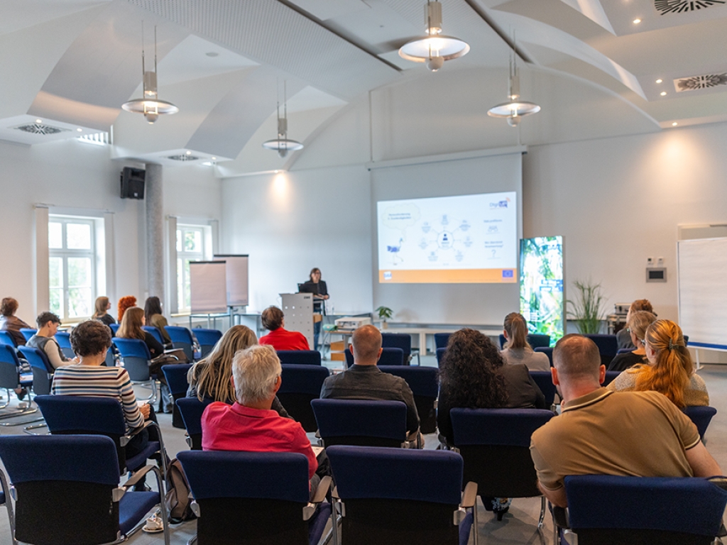 Während der Transferveranstaltung in Strausberg