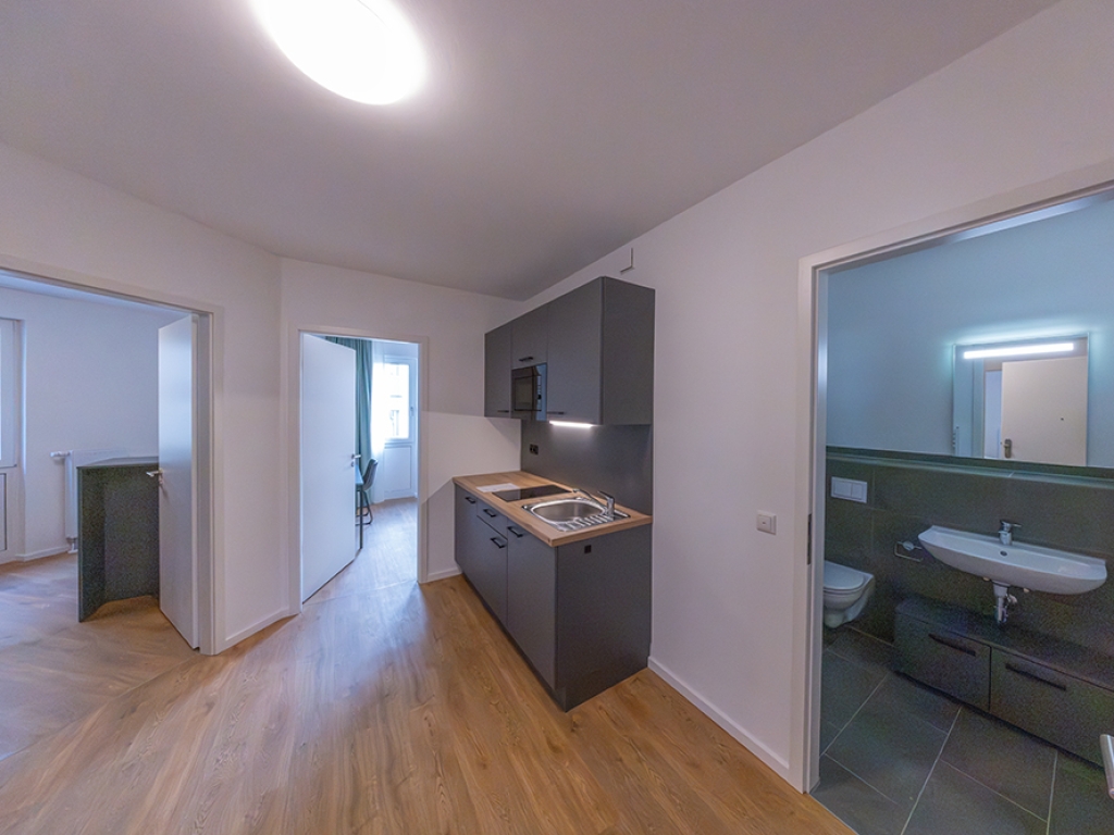 Blick in ein Apartment (Flächen zwischen 23 und 51 Quadratmeter)